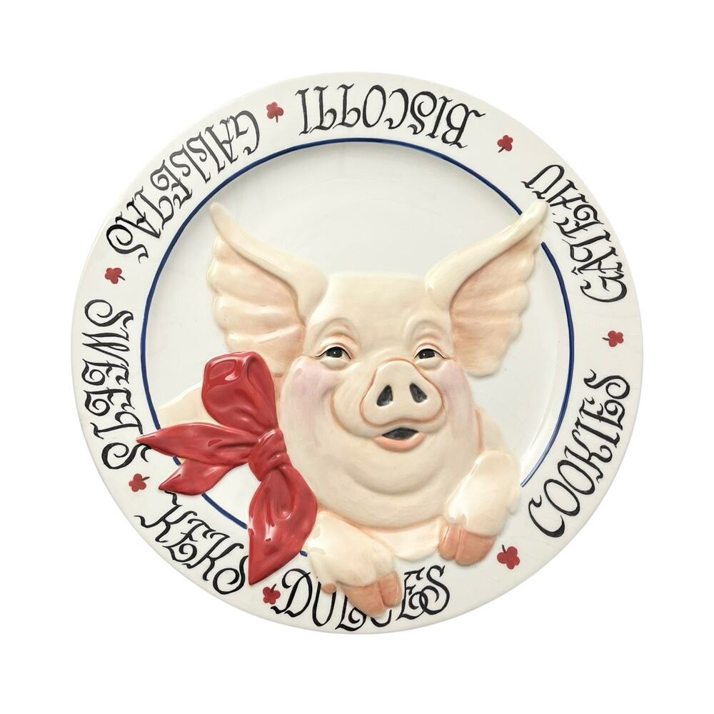 Jay Willfred of Andrea by Sadek & Joanne West “Tableaux” Pig Serving Platter 13”